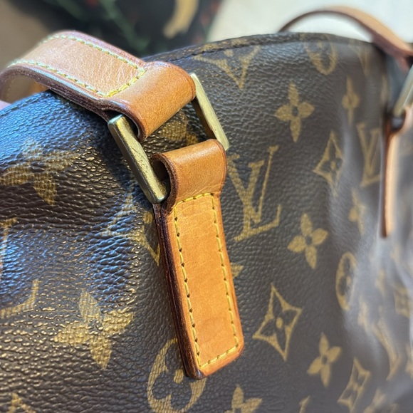 VTG Louis Vuitton Cabas Piano Monogram Hand Tote Bag Coated Canvas, Vachetta - Picture 8 of 12